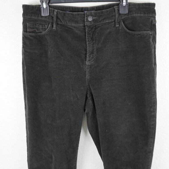 NYDJ Barbara Bootcut Corduroy Pants Black Size 16‎ - Picture 3 of 11